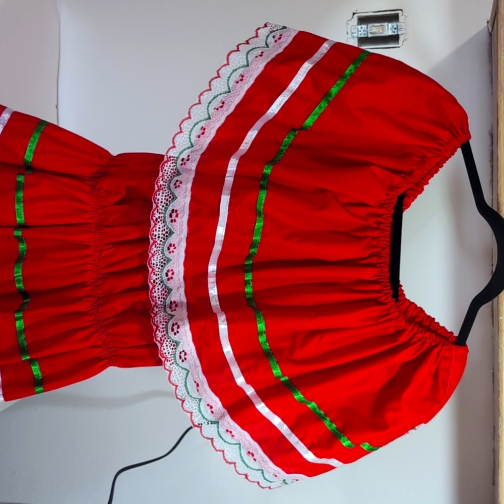 Beautiful native dress Cinco de Mayo Mexican dress very bright and colorful